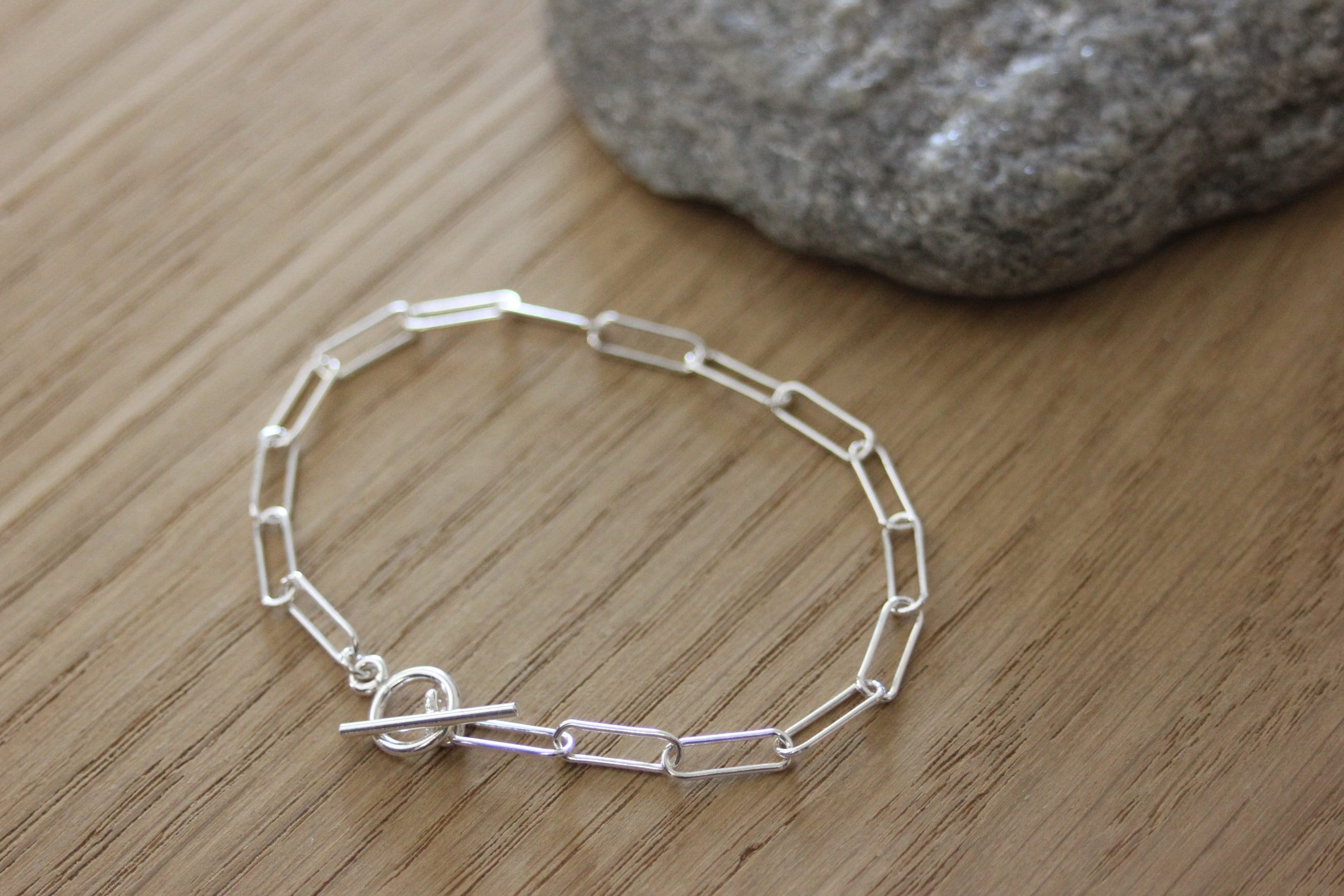 Sterling Silver Trombone Link Bracelet - Etsy