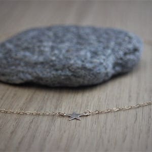 Minimalist Little star Gold Filled choker Necklace image 9