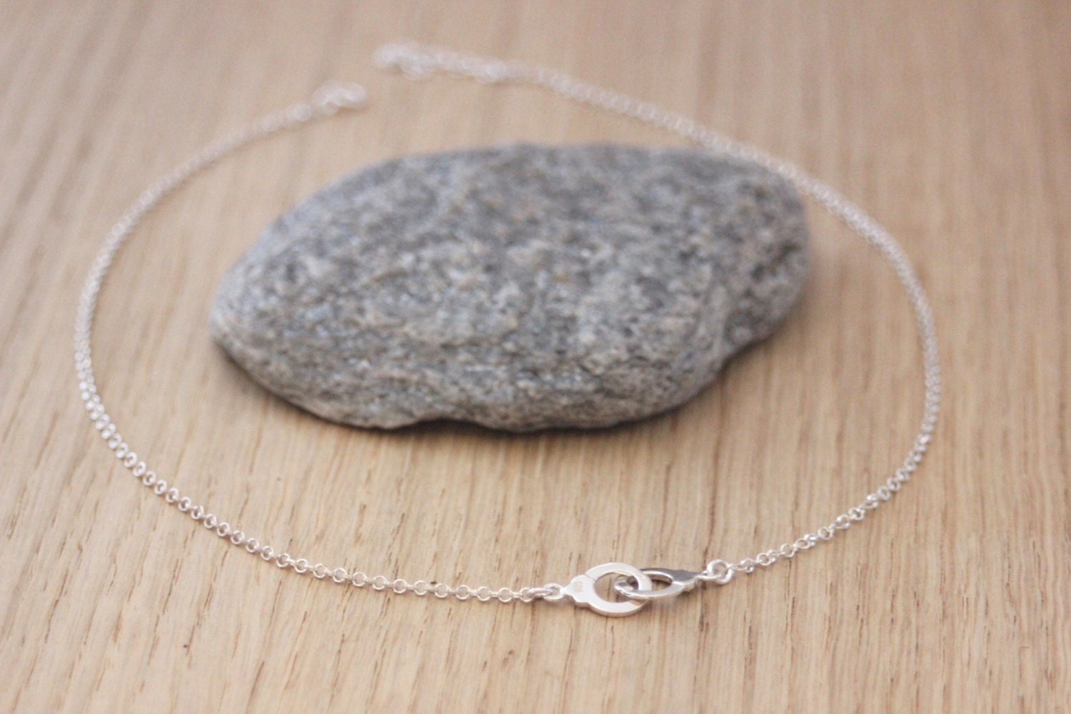 Mini Menottes Pendentif En Argent 925 Poinçonné - Bijou Sado-maso Ou Fantaisie - Occasion Très Bon état