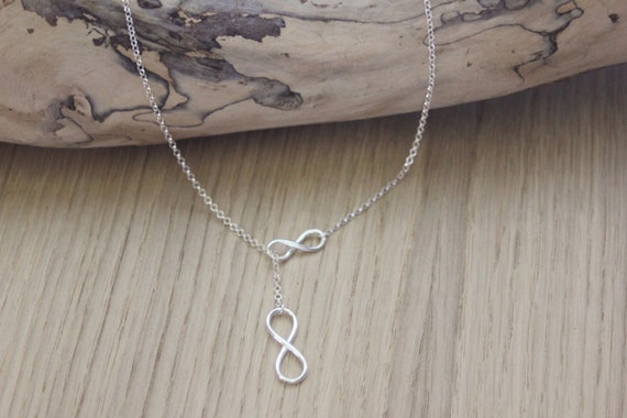 collier argent double infini collier argent double infini