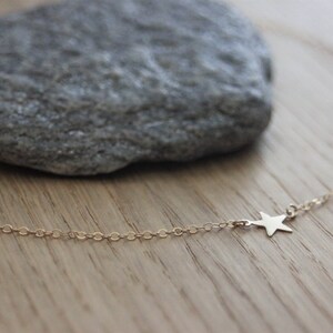 Minimalist Little star Gold Filled choker Necklace zdjęcie 5