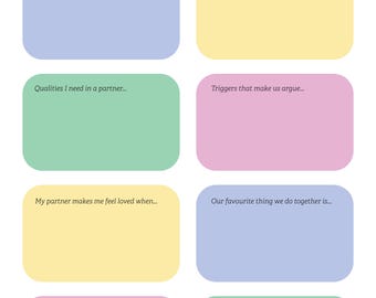 Why We Are a Couple Worksheet | Relationship Appreciation Reflection Guide | Marriage Date Night Connection Print