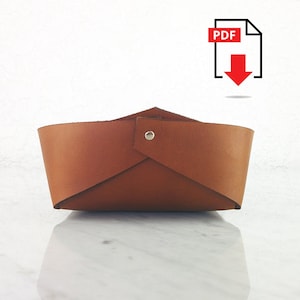 Leather Valet Tray, Leather Patterns And Templates PDF, Download, Leather Pattern, Personalized Leather Gift, Leatherwork, DIY, Gift