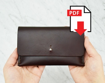 Leather Passport Holder Template, DIY Craft PDF Pattern