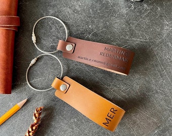 Leather Luggage Tags, Custom Leather Tags, Vacation Gifts, Travel Gift, Name Tags, Custom Leather Id Tag, Travel Gift, Gift For Him