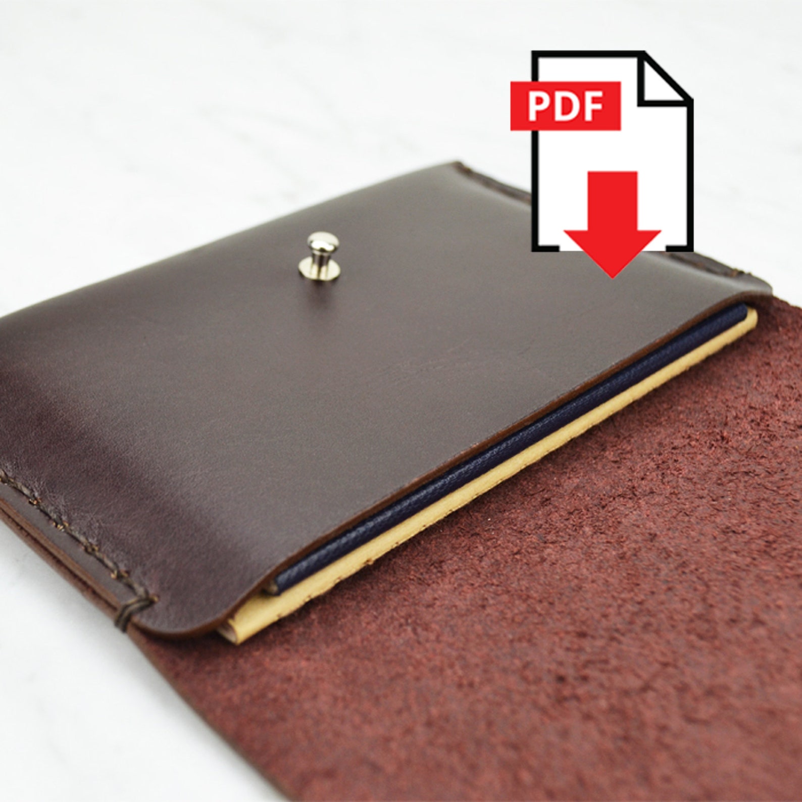 Passport Cover PDF Pattern Leather Passport Holder Template Etsy