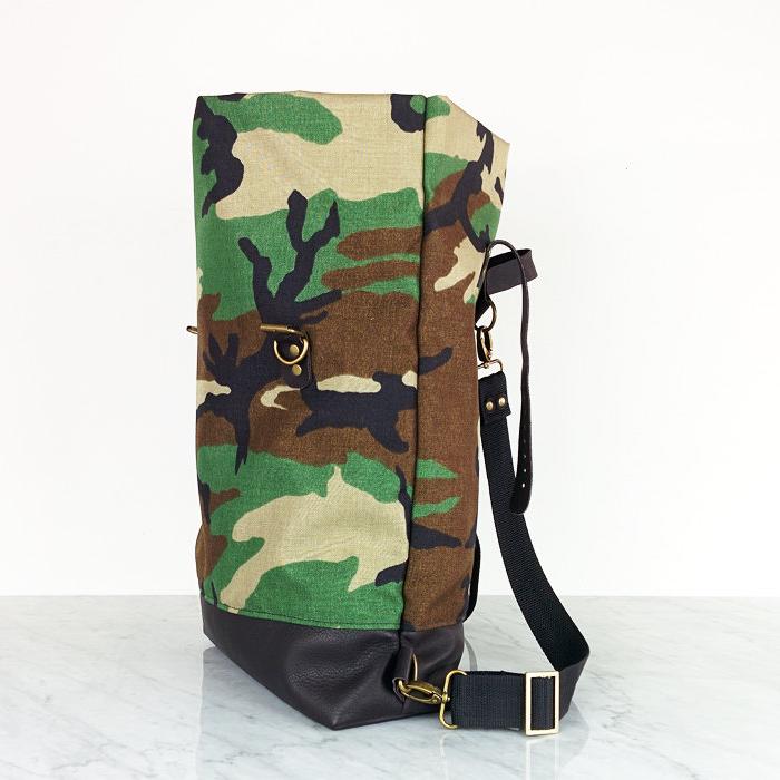 camo leather backpack Field Featuring two large main zipper compartments $80 INC INTERNATIONAL CONCEPTS Blue