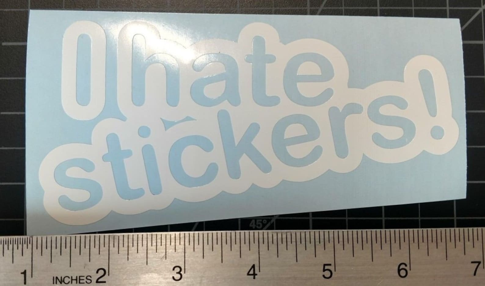 I Hate Stickers Vinyl Decal Sticker Etsy