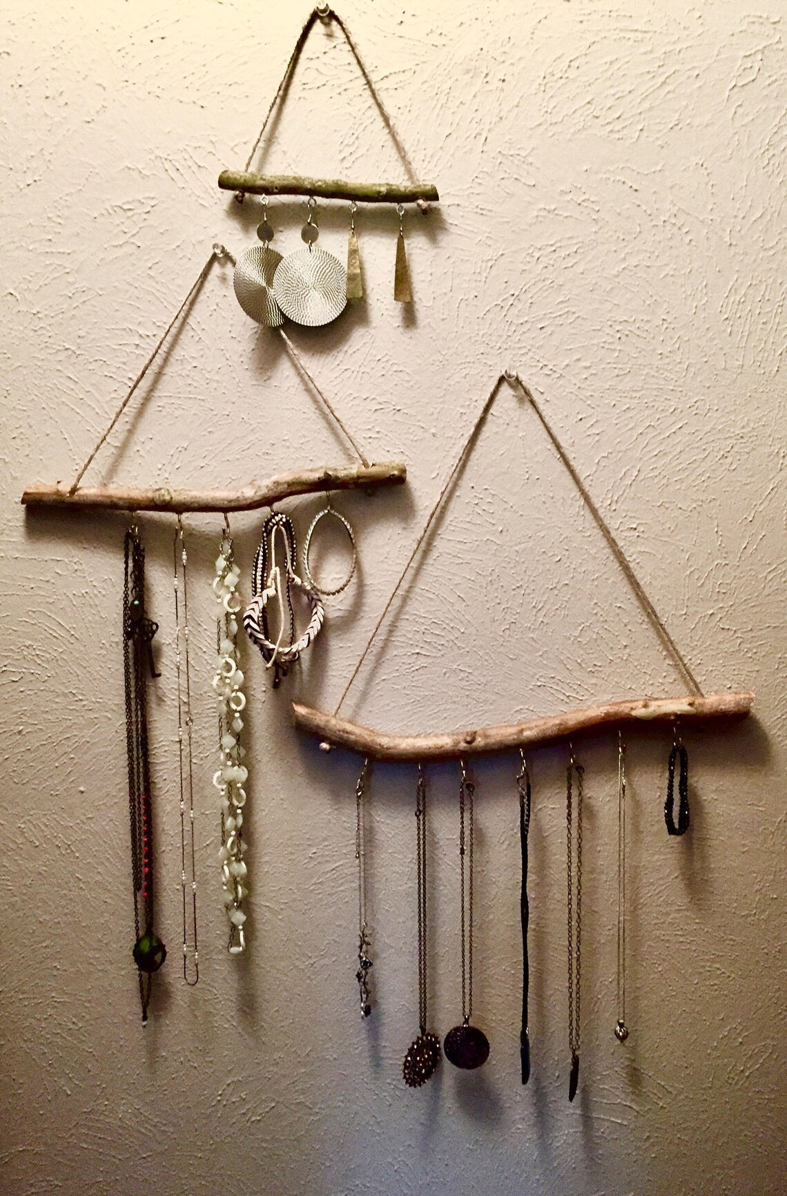 Bohemian Jewelry Display Custom Branch Jewelry Holder Etsy