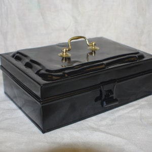 Caja antigua para guardar documentos en efectivo (reacondicionada, n.° 36)