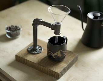 Industrial Coffee Iron Pipe Pour Over Coffee Maker