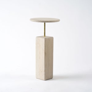 Hardwood Japandi Drink Table Vault Scandinavian Sustainable Minimalist Side Occasional Table image 6