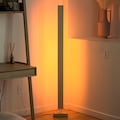Handmade Wooden LED "Elevate" Floor Lamp, Dimmable RGB Corner Light, Mid Century Minimalist