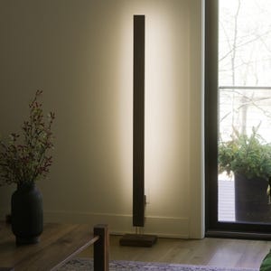 Mid Century Floor Lamp, "Elevate" Handmade Standing Lamp, Dimmable Color Changing LED Mood Lighting with Remote image 8
