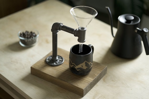 Industrial Coffee Iron Pipe Pour Over Coffee Maker 