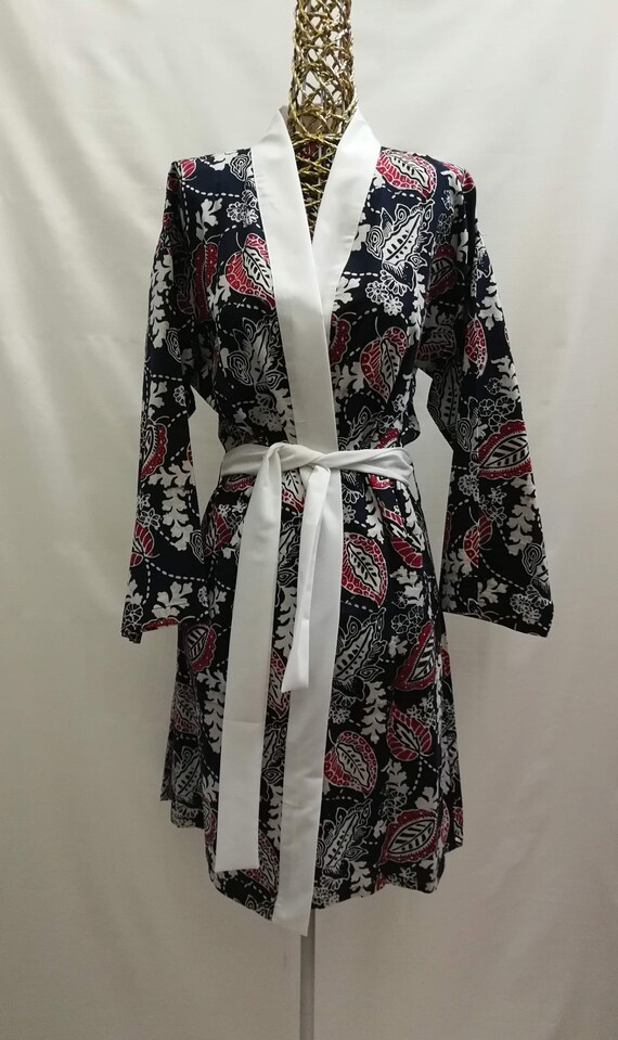 batik kimono robe