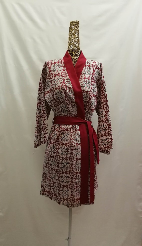 batik kimono robe