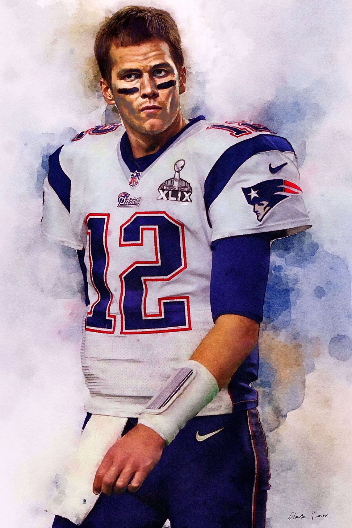 Tom Brady Poster Tom Brady Canvas Print New England Patriots Etsy Tom Brady Poster Tom Brady Canvas Print New England Patriots Etsy