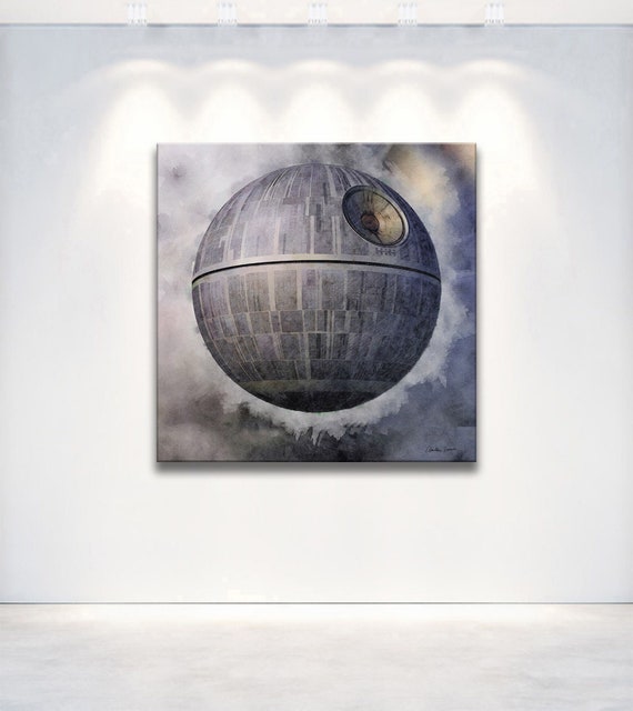 Star Wars Death Star Posters Star Wars Movie Poster Star Etsy