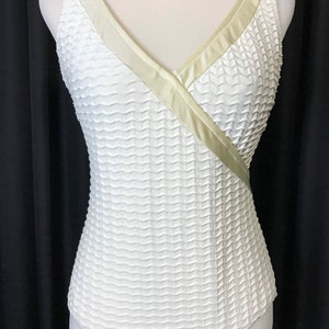 Vintage 80s Swimsuit Swimsuit One Piece Swim Suit Gottex Women's M 1980s vtg image 2