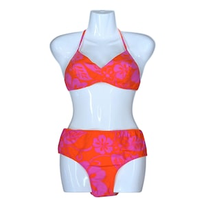 Vintage 70s Hawaiian Bikini Swimsuit 2-piece Swim Suit Set women&#39;s size M / L