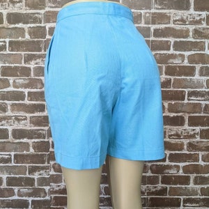 Vintage 50s Shorts Turquoise White Stag Bermuda Deadstock size S image 3