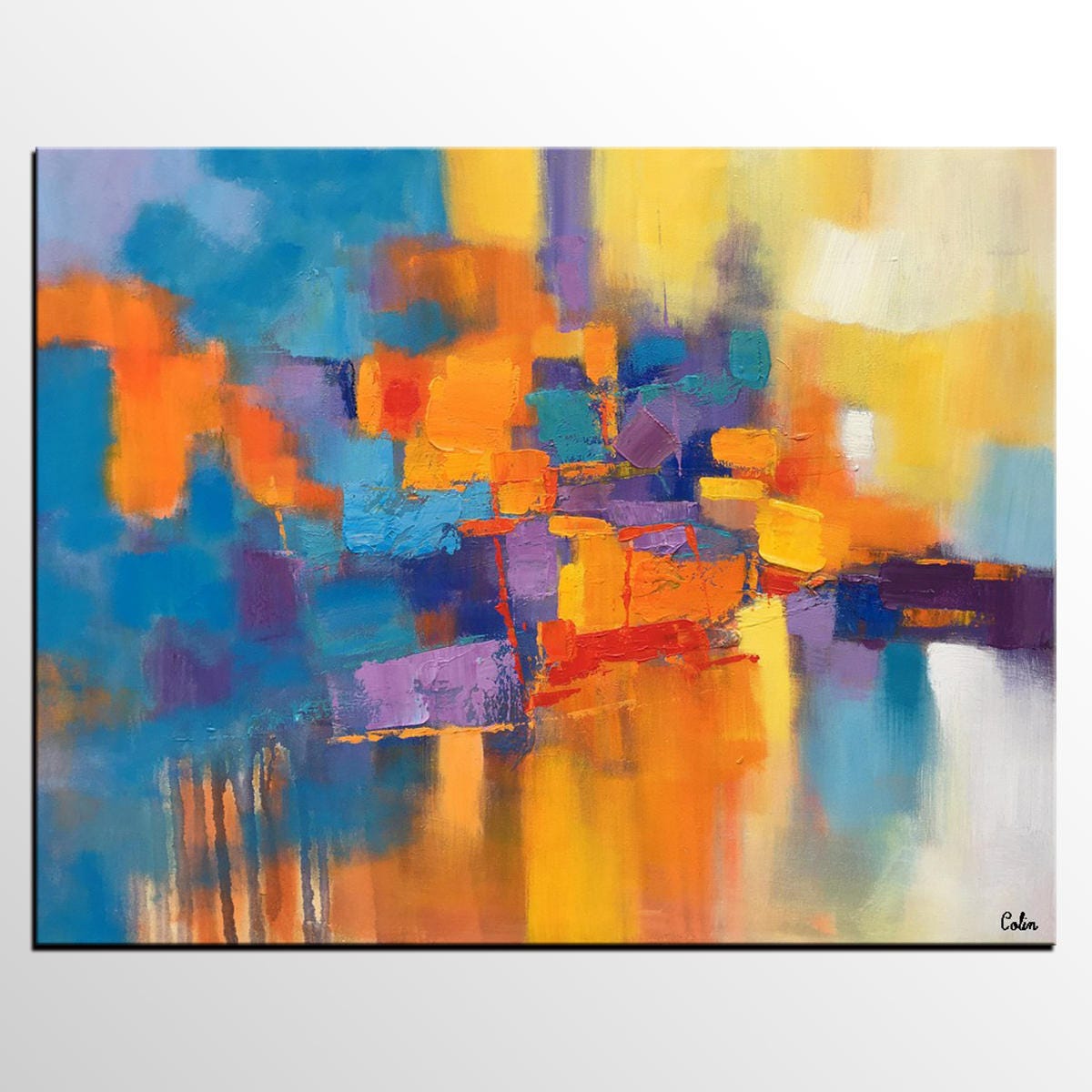 Canvas Art Original Art Large Abstract Art Modern Artwork Etsy