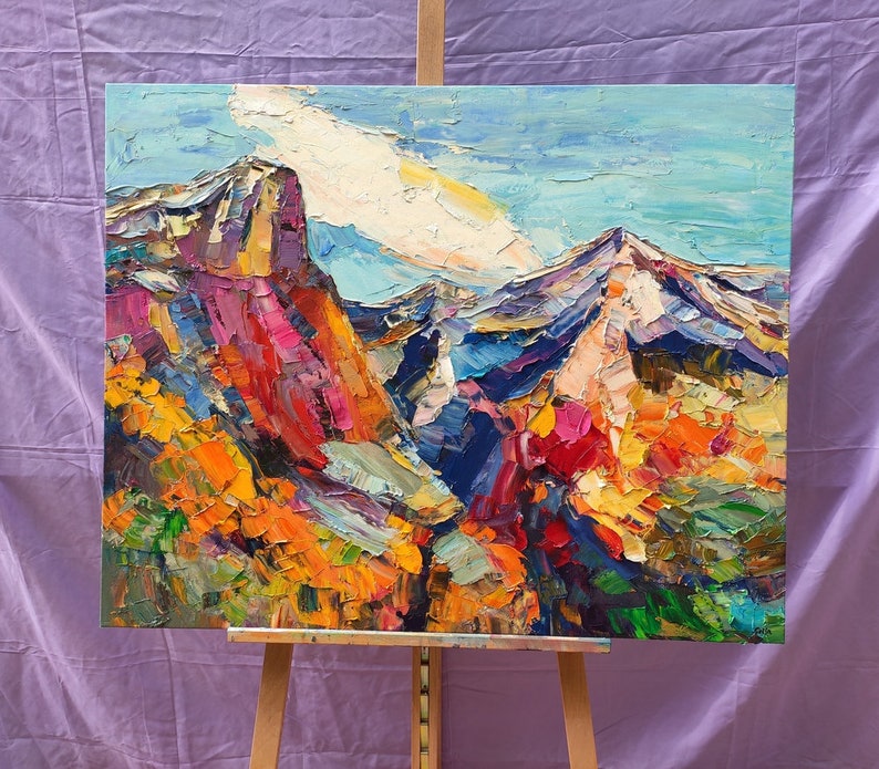 Custom Extra Large Painting Oil Painting Landscape Mountain Etsy