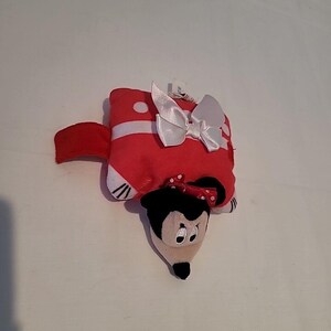 Pillow Pets Minnie Mouse Disney Red Plush Polka-Dots Stuffed Animal Toy 5" X 4" image 2