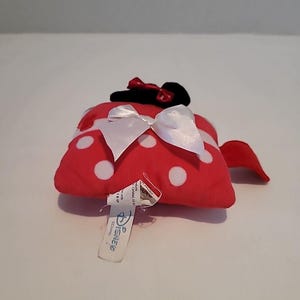 Pillow Pets Minnie Mouse Disney Red Plush Polka-Dots Stuffed Animal Toy 5" X 4" image 7