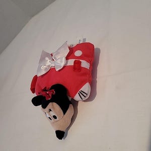 Pillow Pets Minnie Mouse Disney Red Plush Polka-Dots Stuffed Animal Toy 5" X 4" image 3