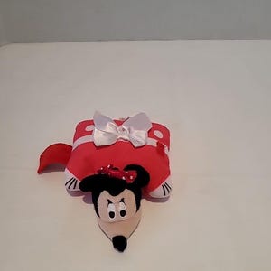 Pillow Pets Minnie Mouse Disney Red Plush Polka-Dots Stuffed Animal Toy 5" X 4" image 4