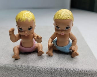 バービー スキッパー ベビーシッター ベビー人形 2体