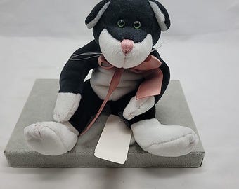 Vintage w/Tags 1998 Boyds Bears & Friends 10 Allie Fuzzbucket Cat Plush