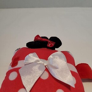 Pillow Pets Minnie Mouse Disney Red Plush Polka-Dots Stuffed Animal Toy 5" X 4" image 8