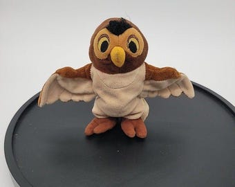 VTG Disney Store Winnie the Pooh Owl Bean Bag Plush 6 Stuffed Animal Toy