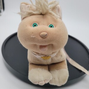 1986 Cabbage Patch Kids Pets Light Tan Kitty Cat Vintage Flaws Read