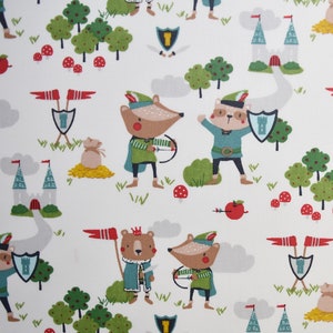 Coated cotton Robin Hood by the meter for your sewing project or as a tablecloth, water-repellent and easy-care oilcloth