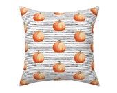 Farmhouse Pumpkin Pillow, Cover Rustic Fall Decor Autumn Country Pillow Wedding Shower Gift Ready to Ship Free Shipping