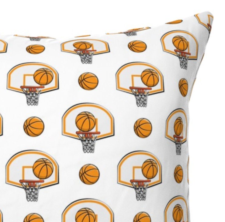Basketball Pillow Cover Girls Basketball Throw Pillow Etsy