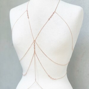 Body chain, belly chan, body jewelry, crystal body chain,