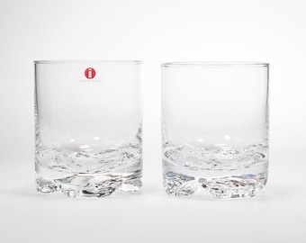 Iittala Gaissa set of whiskey glasses, Tapio Wirkkala 1970s