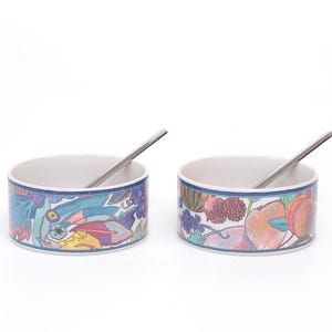 Rosenthal Scenario Natura Müsli-Set mit Löffel, 1990er Jahre