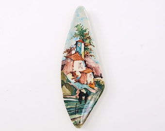 Vintage wall plate by Laca Albissola Ceramiche, 1950s