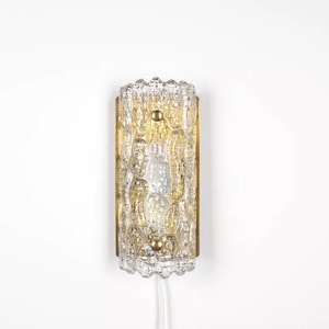 Carl Fagerlund glass design wall lamp Gefion, Lyfa 1960&#39;s