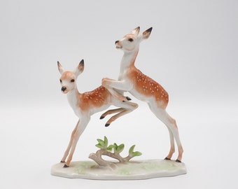 Porcelain deer by H. Meisel for Rosenthal