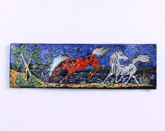 Vintage Libertas ceramic wall plate, San Marino 1950s