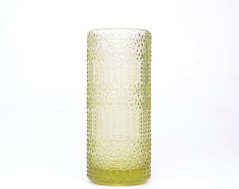 Adolf Matura 1632 Sklo Union green glass vase 1970s