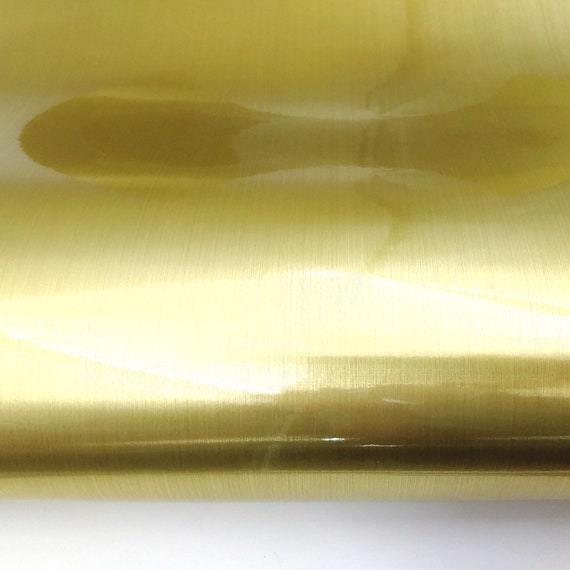 Brushed Metal Look Contact Paper Film Gold, Metallic Gloss Shelf Liner for  Kitchen Cabinet 
