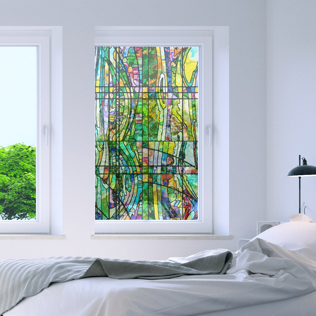 Nicht-Klebefreie dekorative Privatsphäre Fenster Folie statische Cling  Mersin 24 x 40